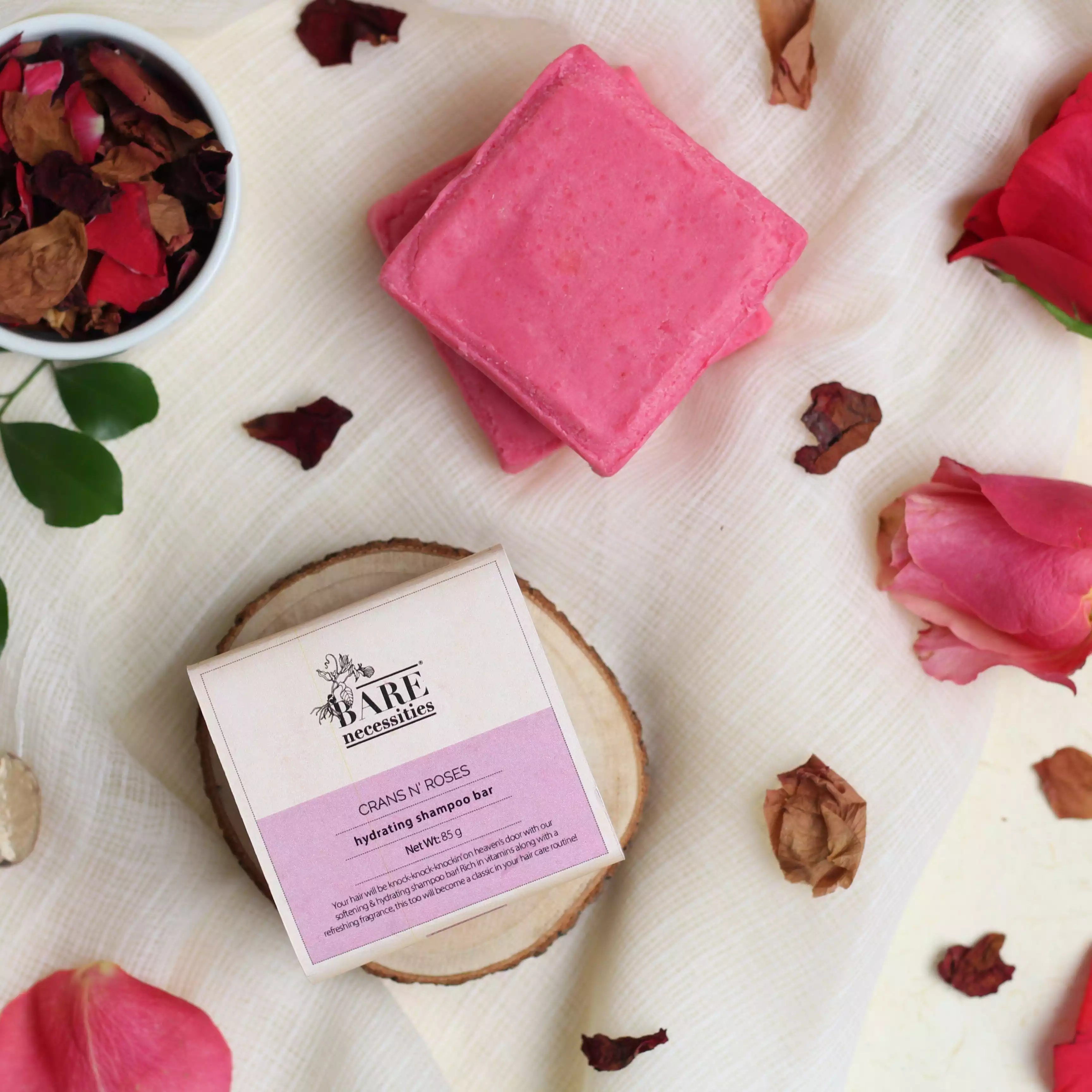 Crans N' Roses Shampoo Bar - Hydrating Natural Shampoo for Dry & Damaged Hair - Image 7