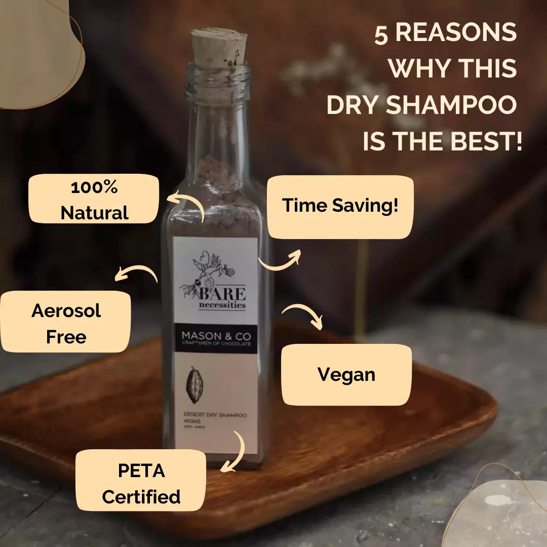 Mason & Co x Bare Necessities - Dessert Dry Shampoo - Natural Aerosol-Free for Dark Hair - Image 3