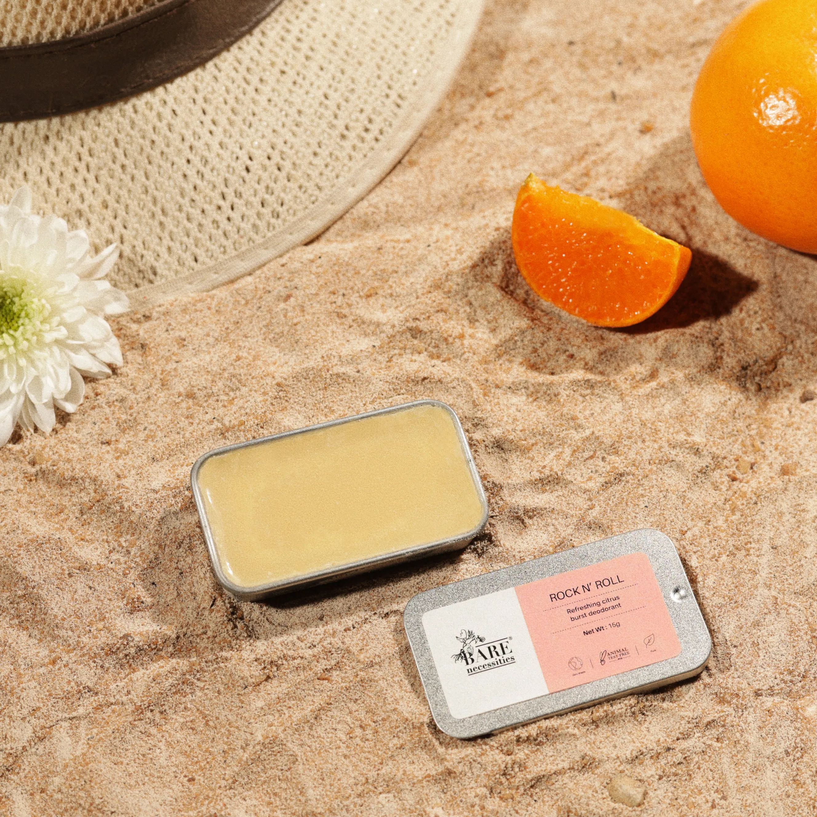 Rock N' Roll - Natural Citrus Solid Deodorant | Aluminium-Free & Baking Soda-Free