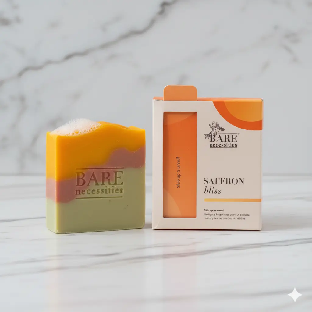 Saffron Bliss - Premium Natural Saffron & Clay Handmade Soap Bar - Image 2