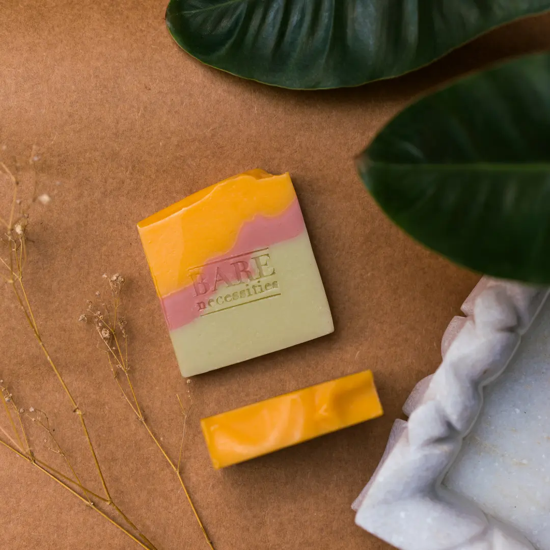 Saffron Bliss - Premium Natural Saffron & Clay Handmade Soap Bar - Image 3