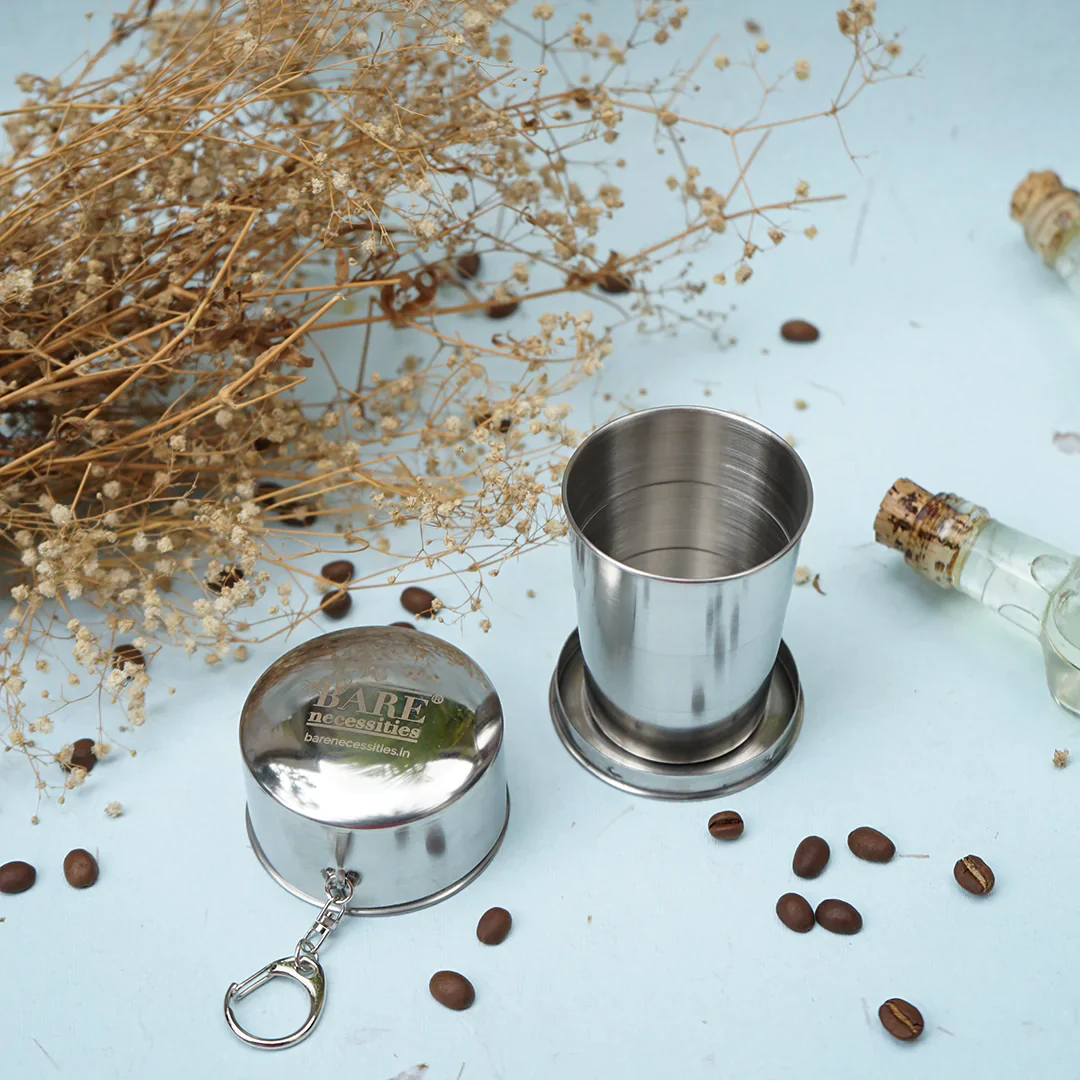 Reusable Swadeshi Tumbler - Collapsible Stainless Steel Travel Cup