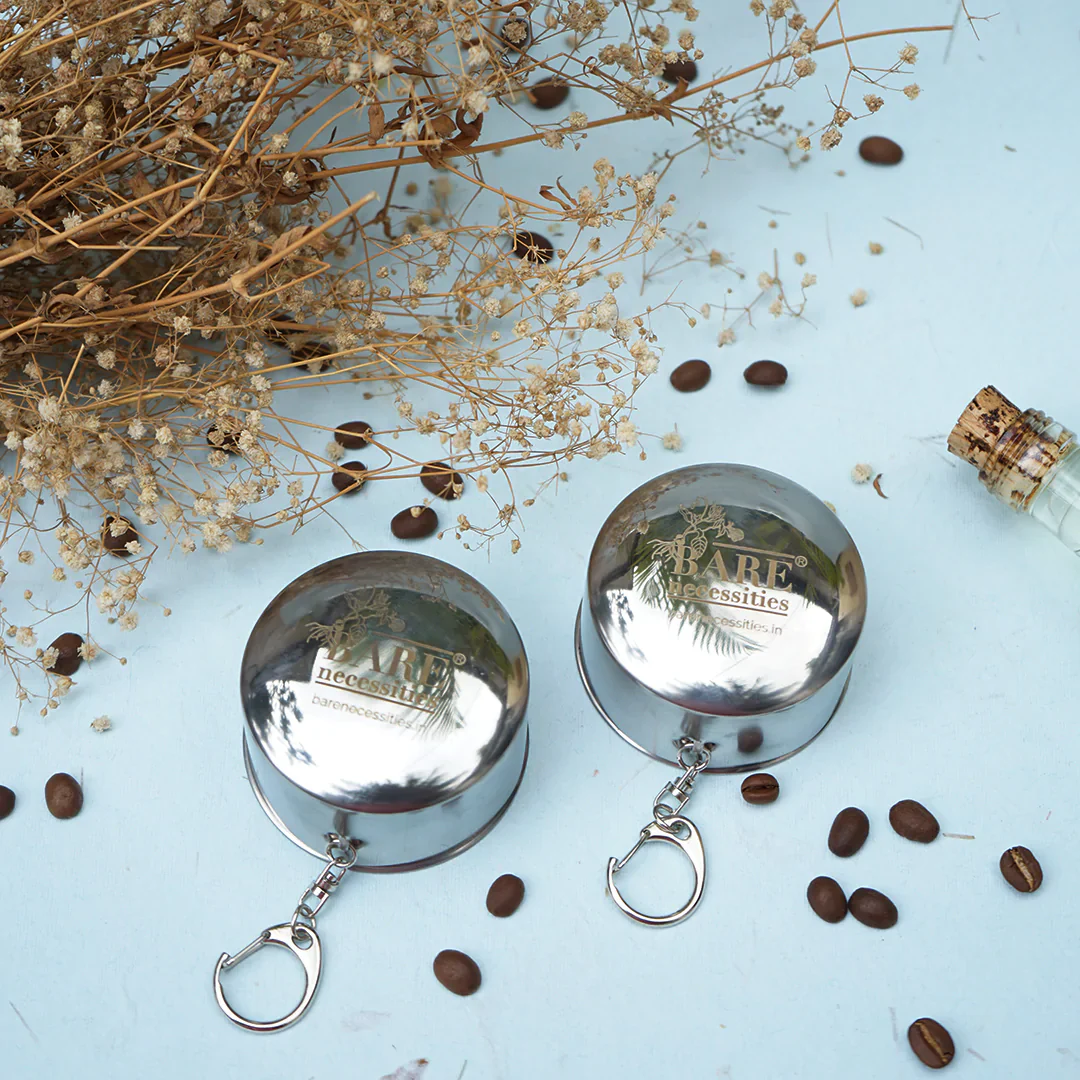 Reusable Swadeshi Tumbler - Collapsible Stainless Steel Travel Cup - Image 3